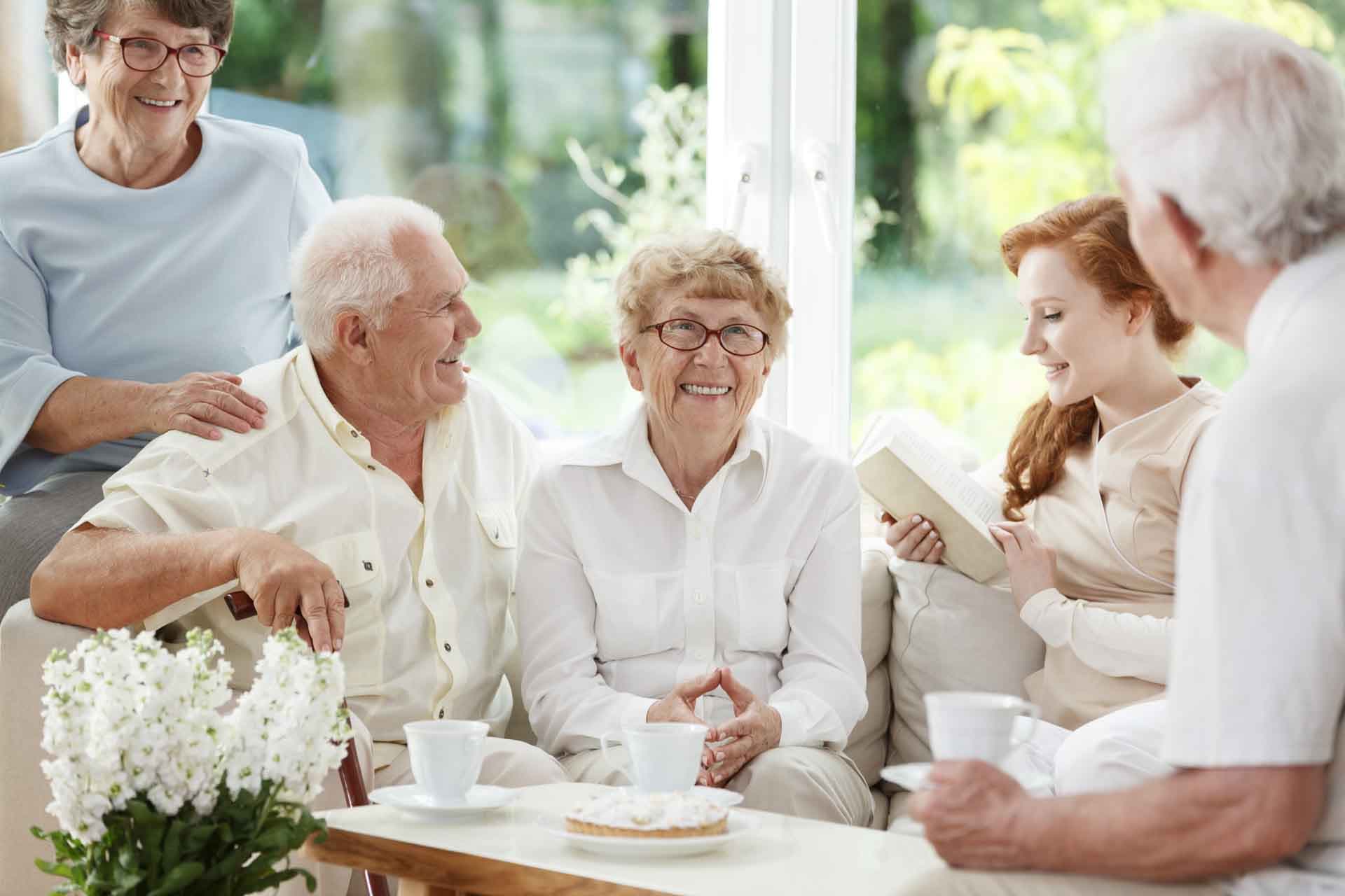 The ADL Assisted Living care team with residents